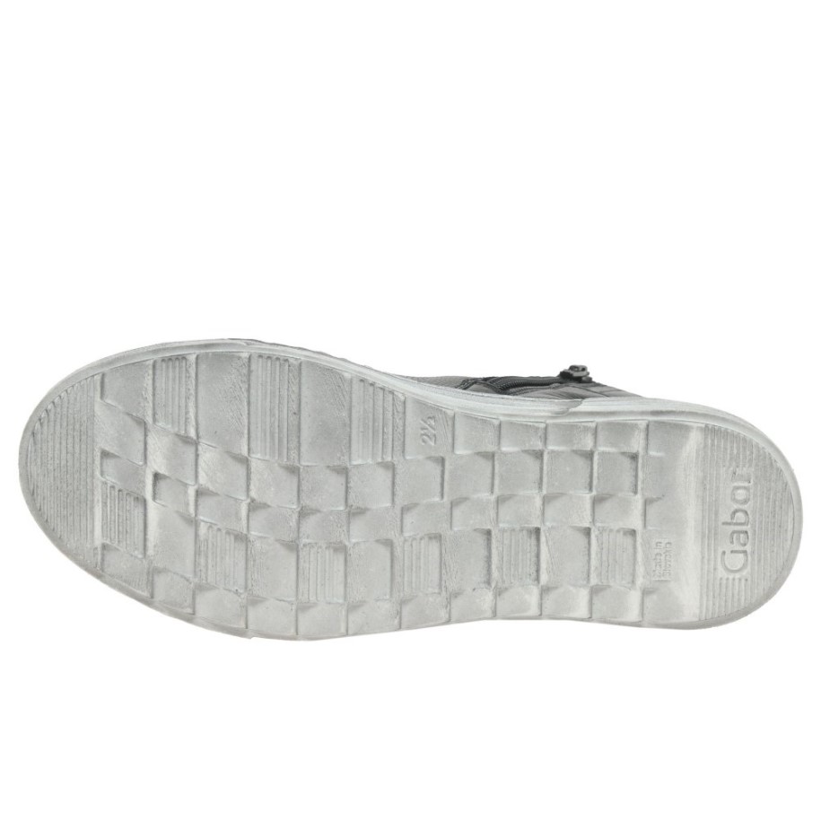 Black/Anthracite Biss Ladies Ankle Boots Gabor