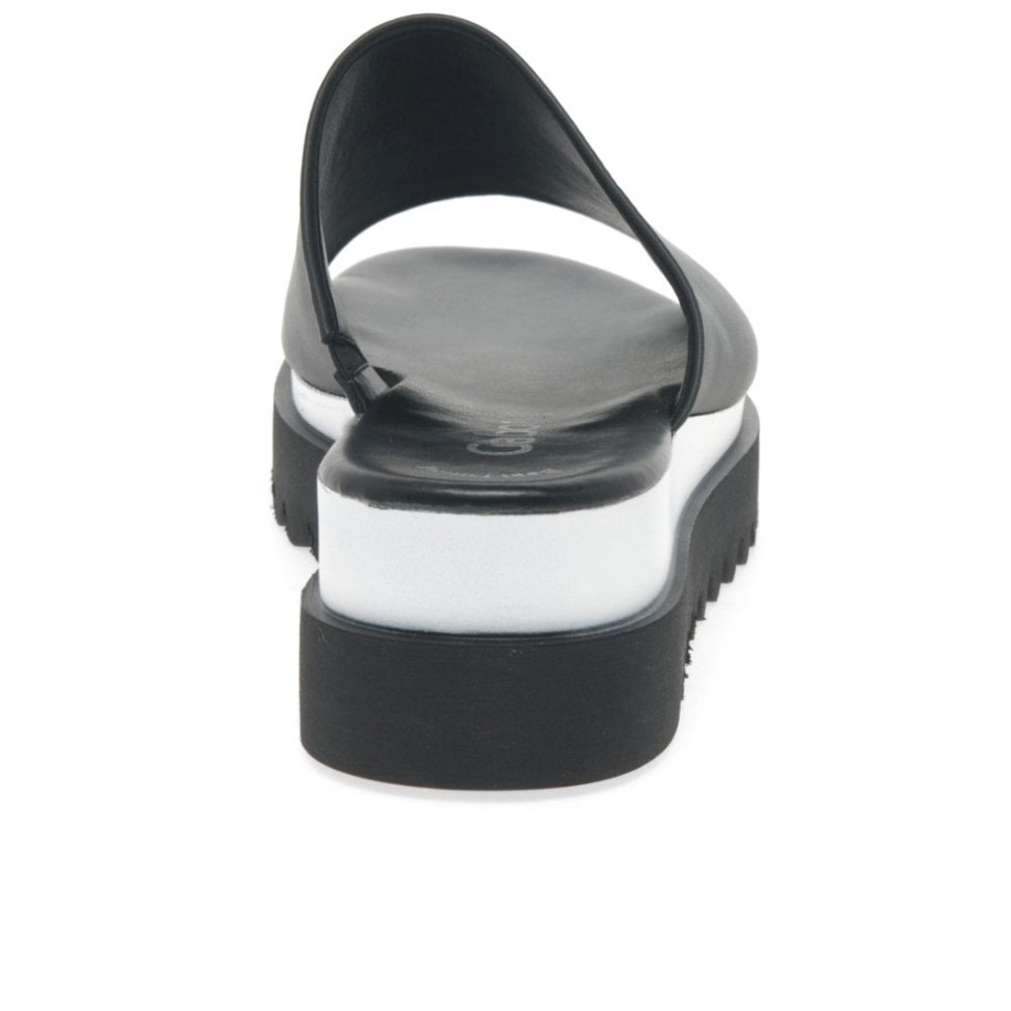 Black Emily- Rose Womens Platform Mules Gabor