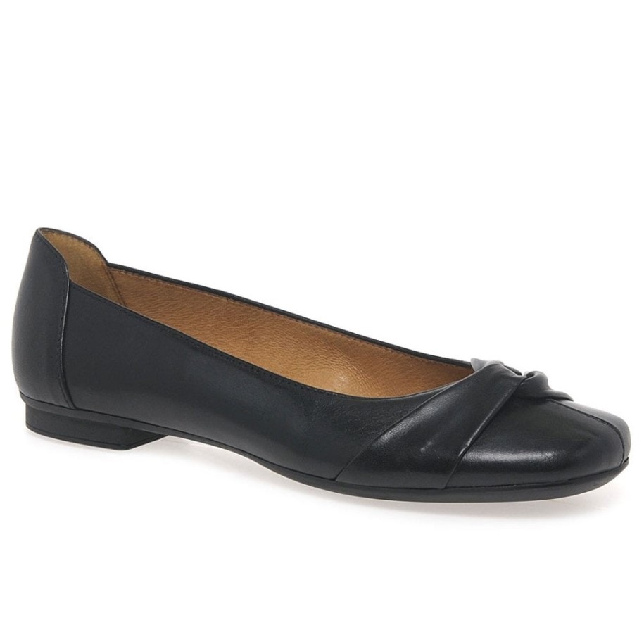 Black Gabor Frost Womens Ballerina Pumps