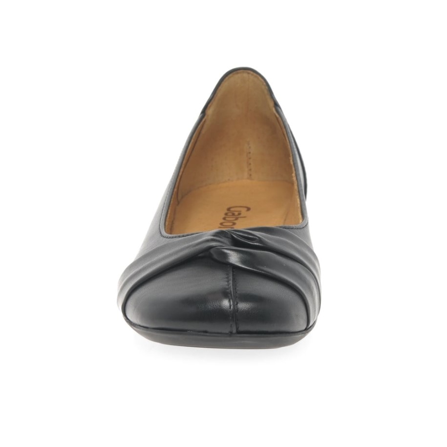 Black Gabor Frost Womens Ballerina Pumps