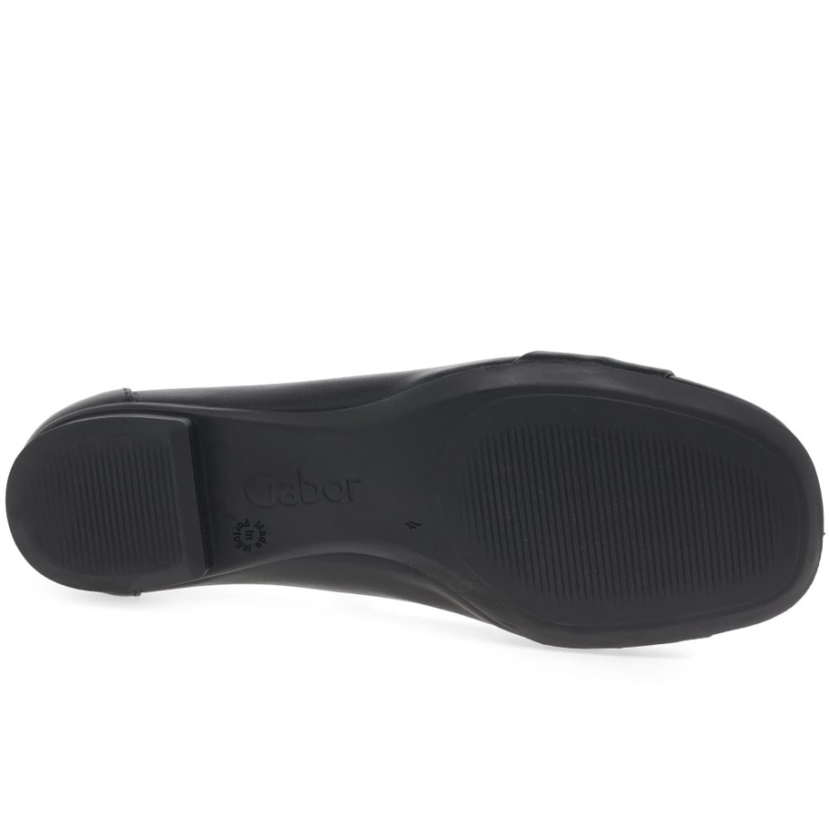 Black Gabor Frost Womens Ballerina Pumps