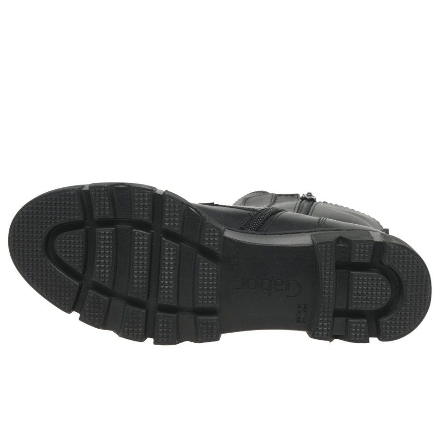 Black Gabor Joy Womens Biker Boot