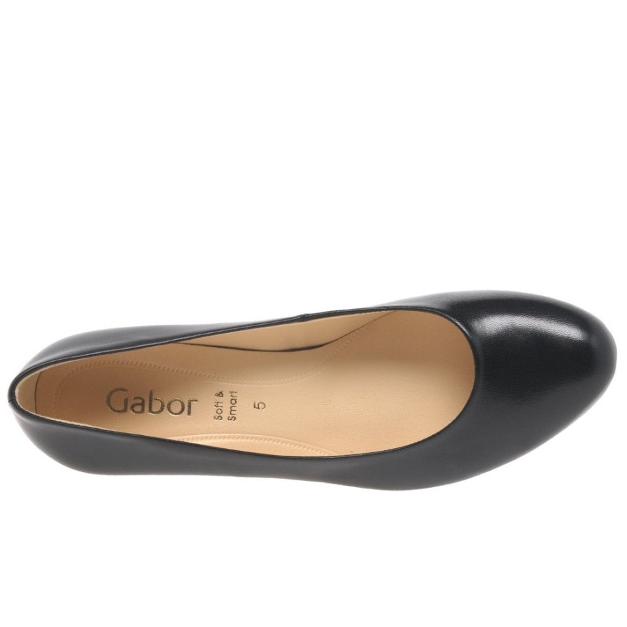 Black Gabor Nesta I I Womens Court Shoes