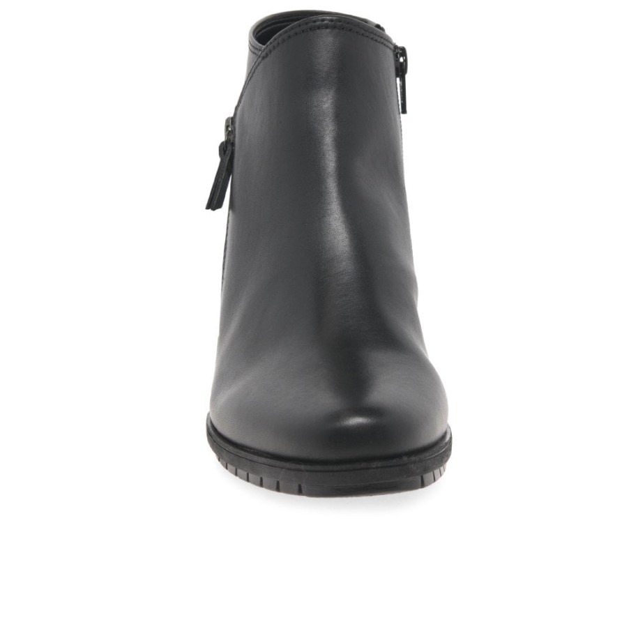 Black Gabor Olivetti Womens Zip Fastening Ankle Boots