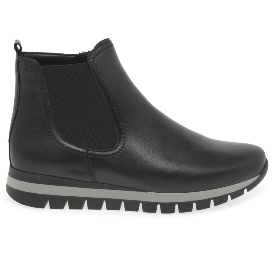 Black Gabor Teller Womens Ankle Boots