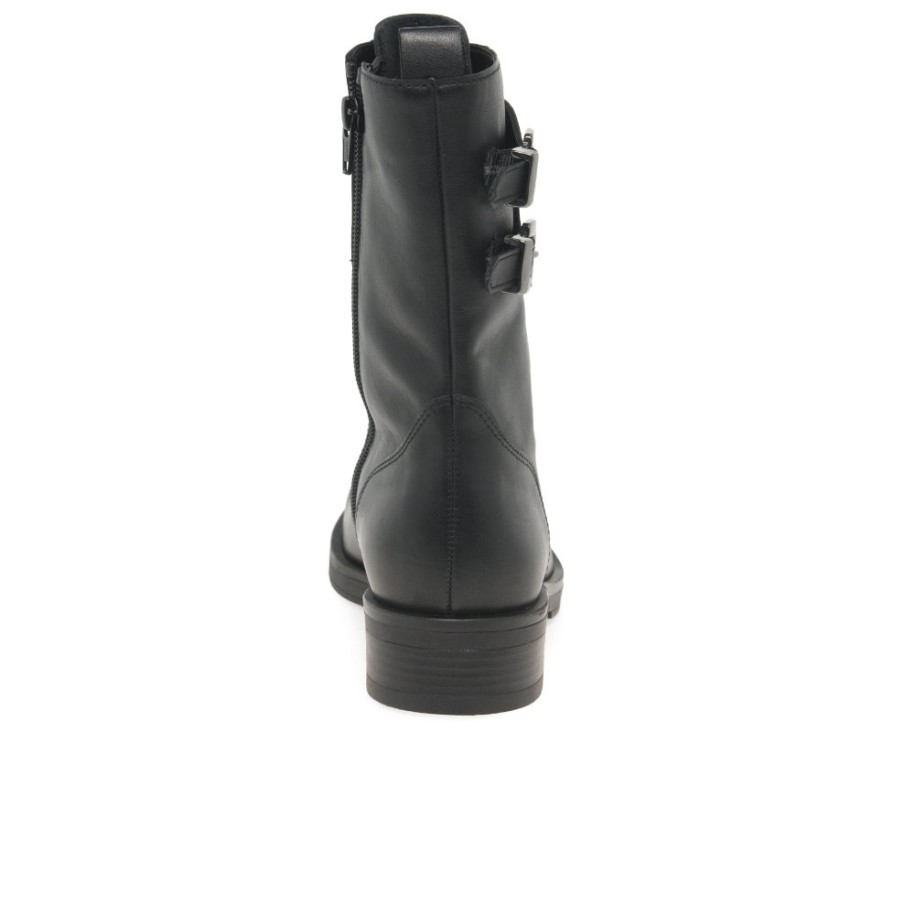Black Hind Womens Biker Boots Gabor