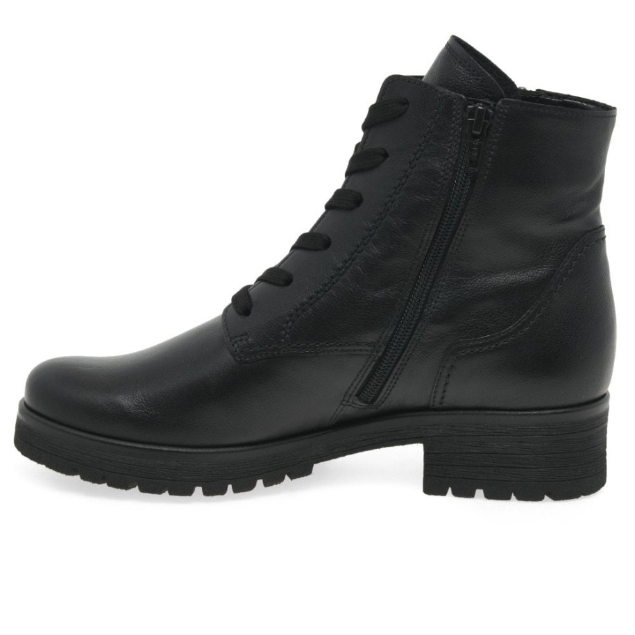 Black Zane Womens Ankle Boots Gabor