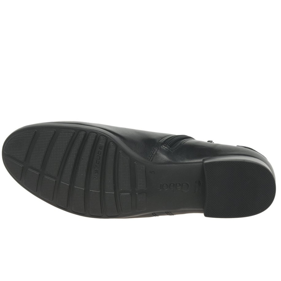 Briano Ladies Ankle Boots Black/Suede Gabor