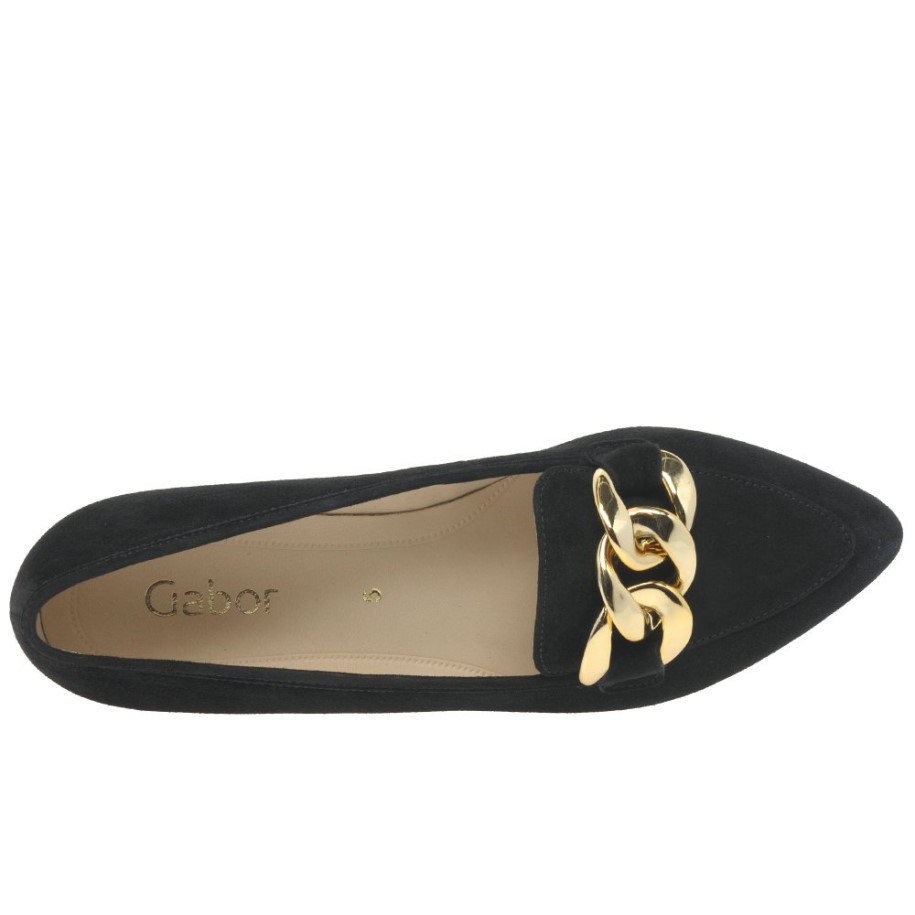 Carol Ladies Shoes Gabor Black Suede