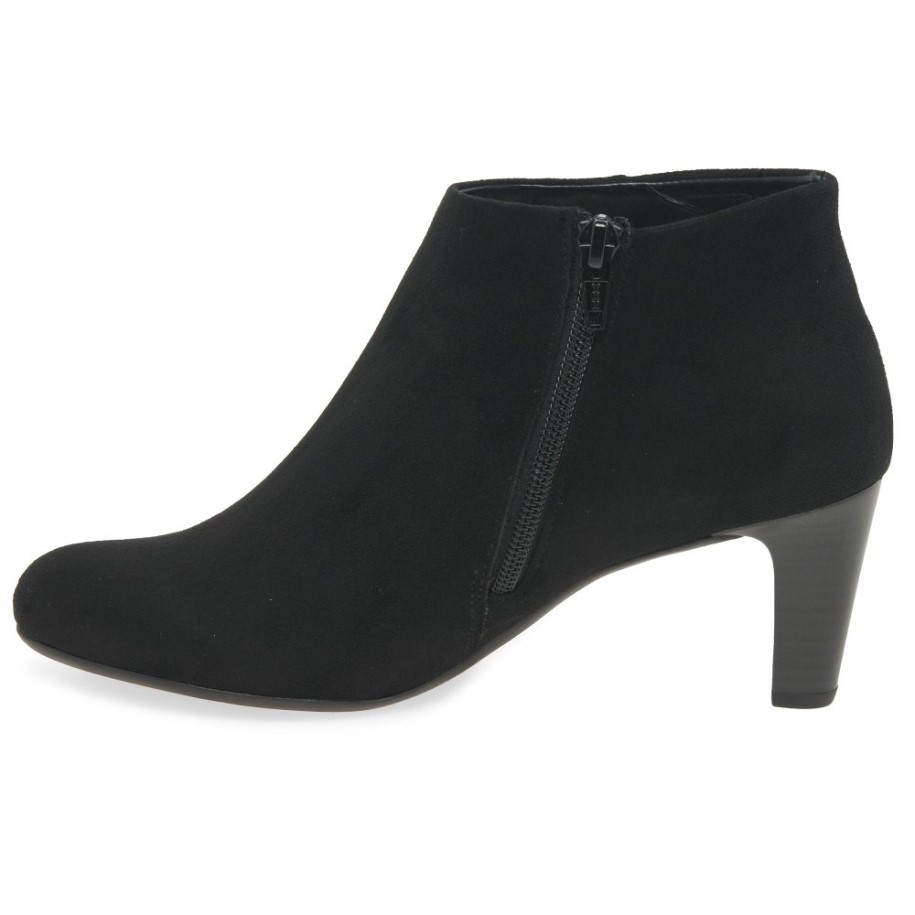 Fatale Womens Ankle Boots Gabor Velet Black