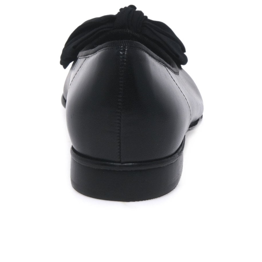 Gabor Amy Bow Trim Womens Ballerina Pumps Black