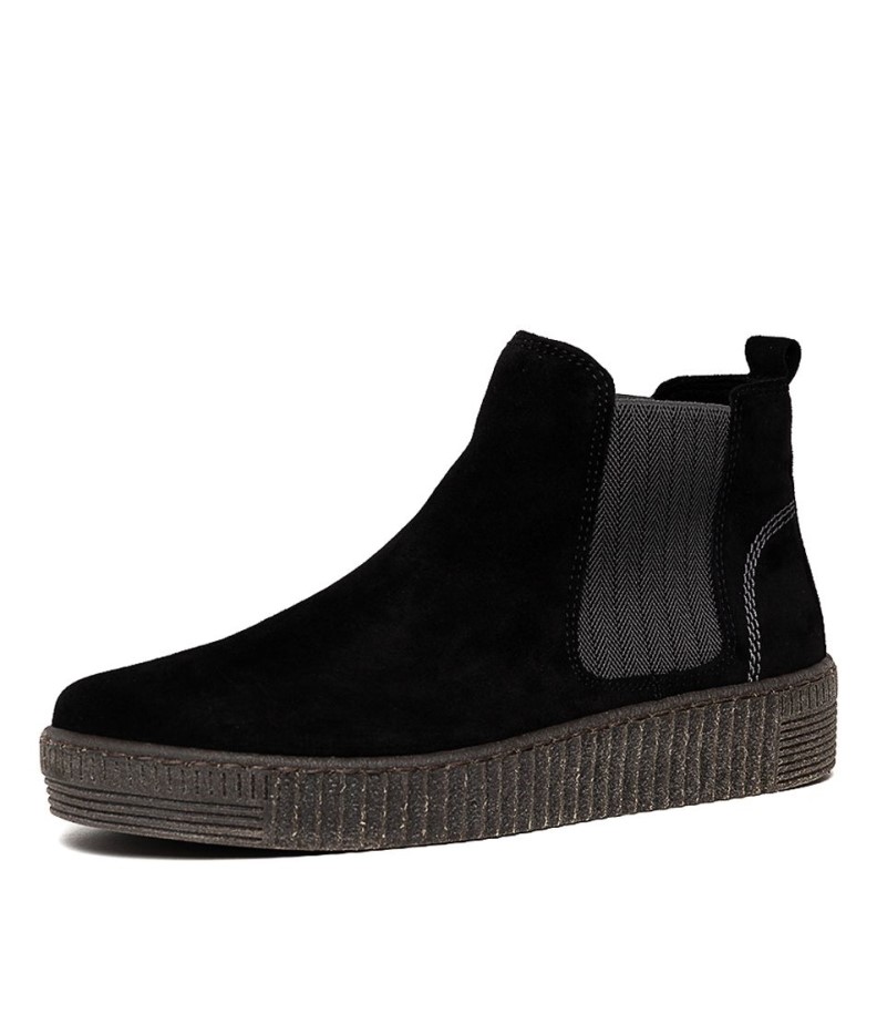 Gabor Angels Schwarz-Grey Suede