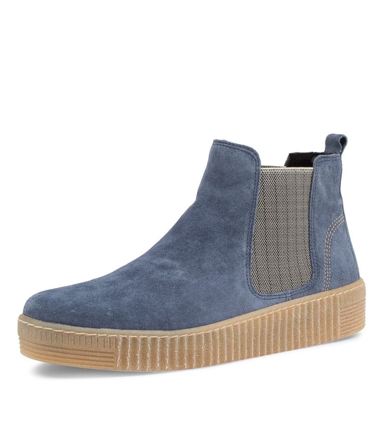 Gabor Angels Winterblau Suede Chelsea Boots