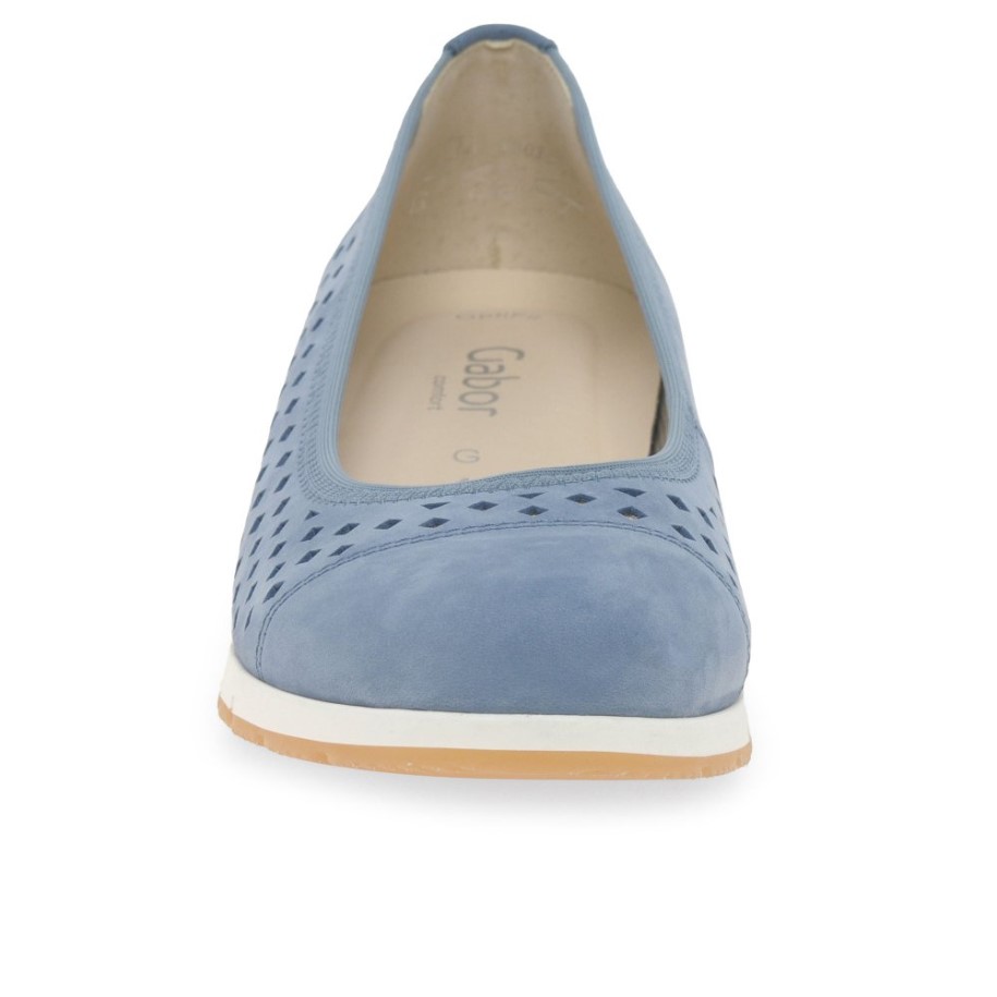 Gabor Berry Ladies Punch Detail Shoes Heaven Nubuck