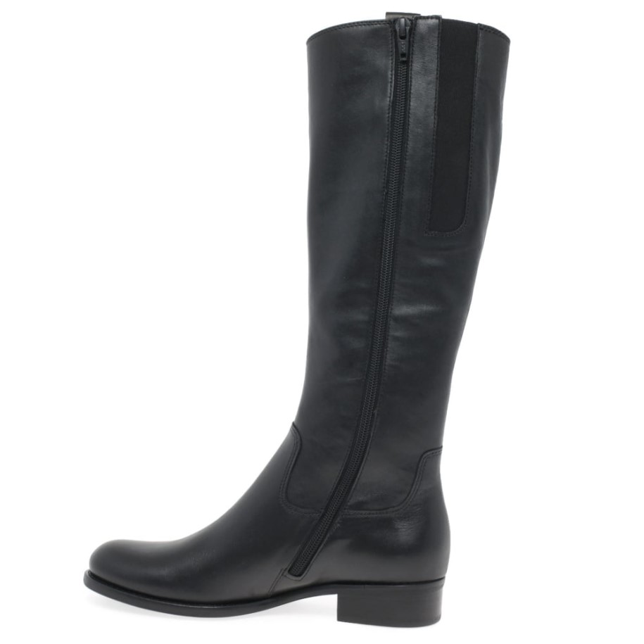Gabor in Black Brook S Womens Long Boots