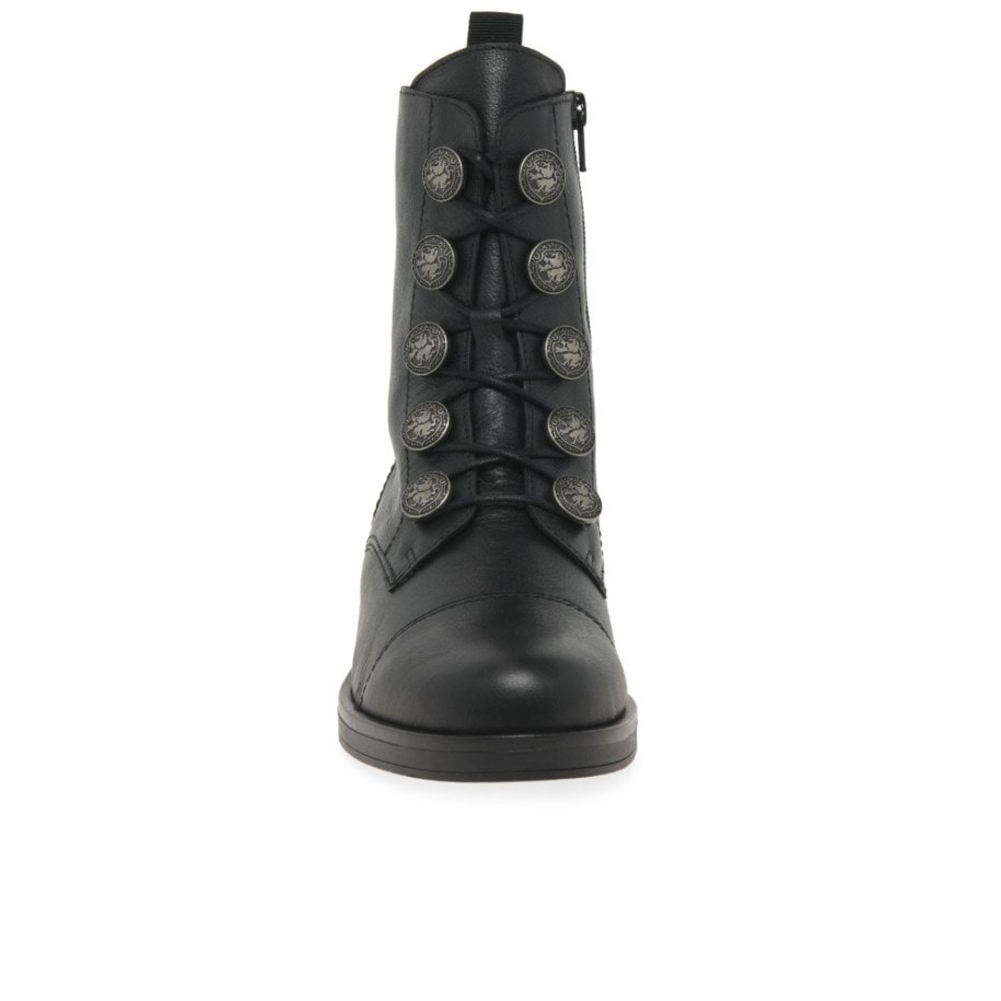 Gabor Black Lady Womens Biker Boots