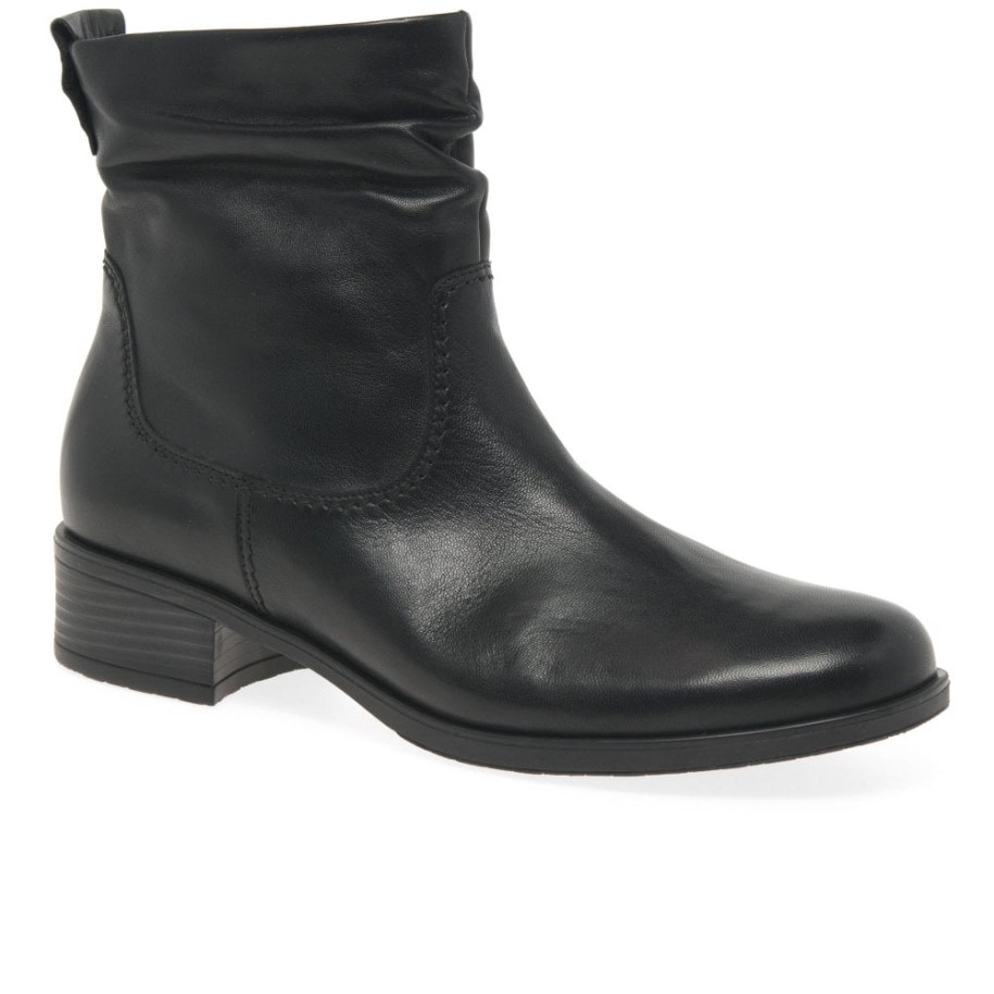 Gabor Black Fashion Mopsy Womens Ankle Boots