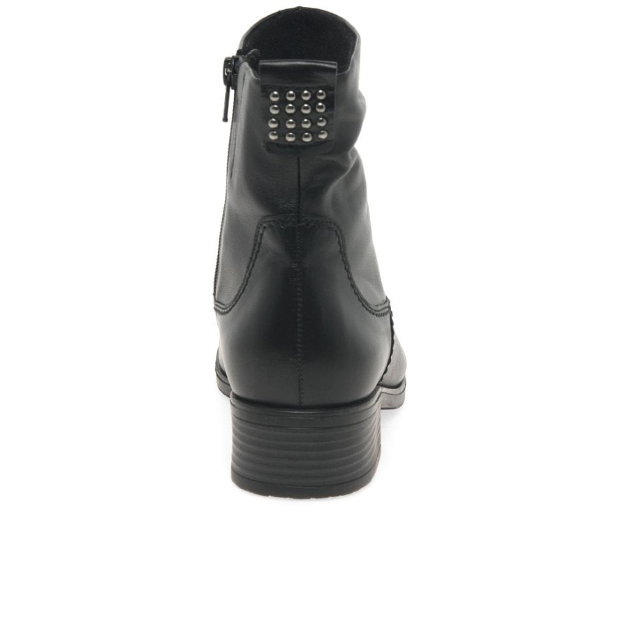 Gabor Black Fashion Mopsy Womens Ankle Boots