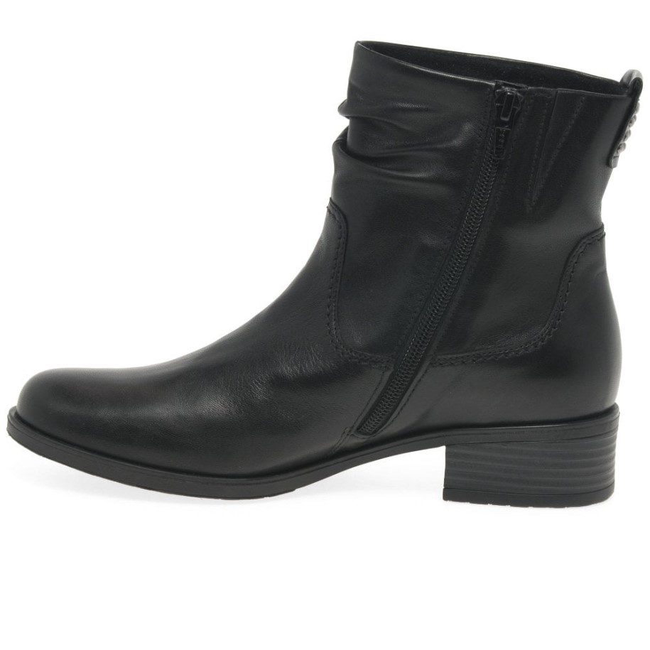 Gabor Black Fashion Mopsy Womens Ankle Boots