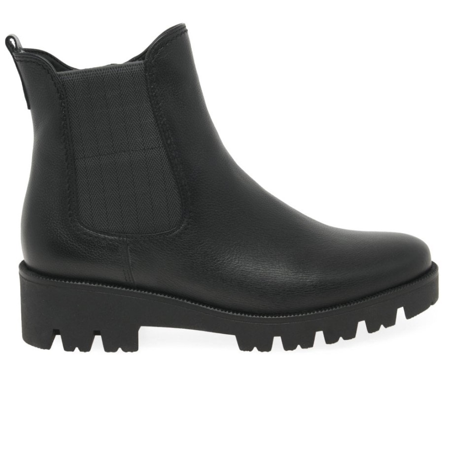 Gabor Black Newport Womens Chelsea Boots