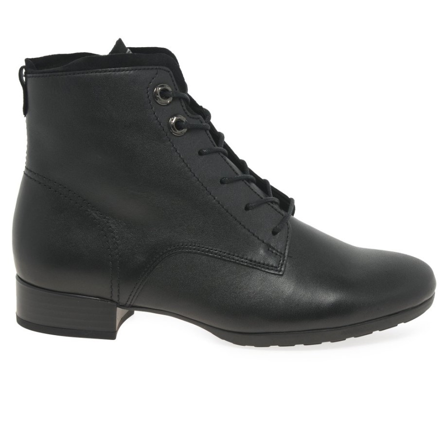 Gabor Boat Womens Ankle Boots Black