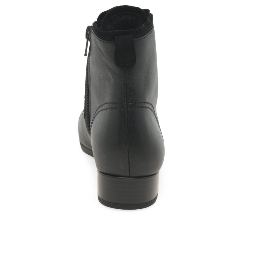Gabor Boat Womens Ankle Boots Black