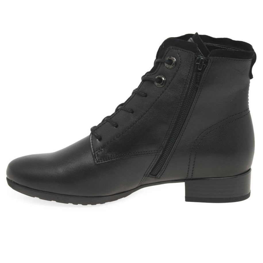 Gabor Boat Womens Ankle Boots Black