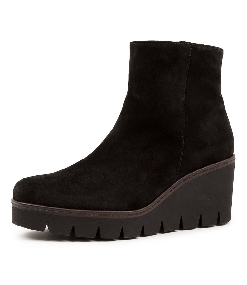 Gabor Chloe Schwarz Suede