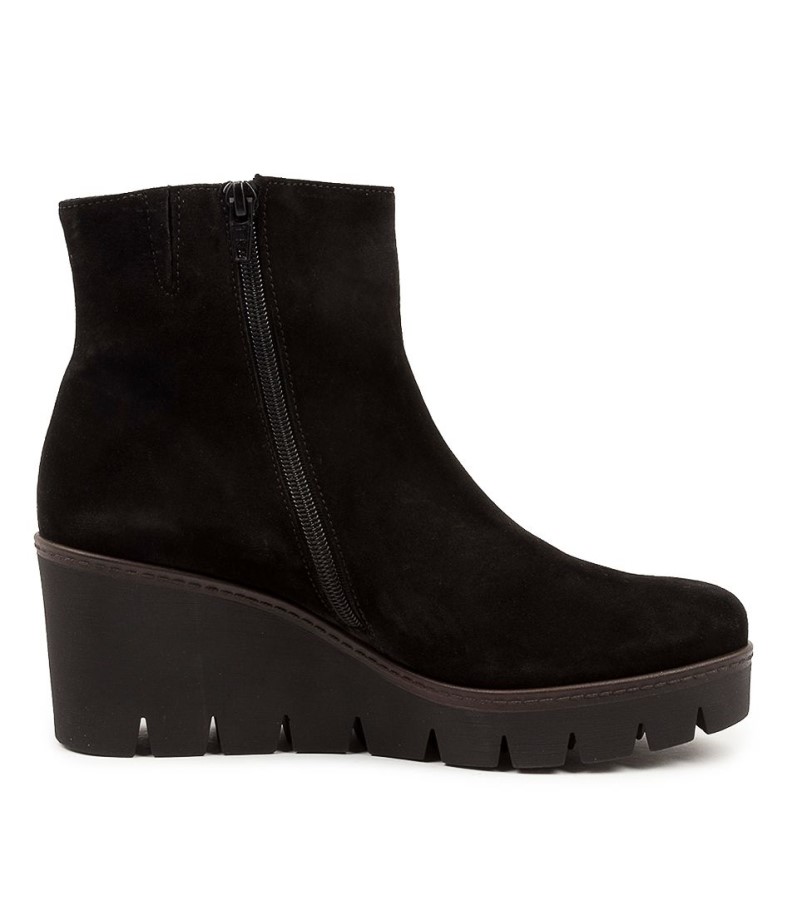 Gabor Chloe Schwarz Suede