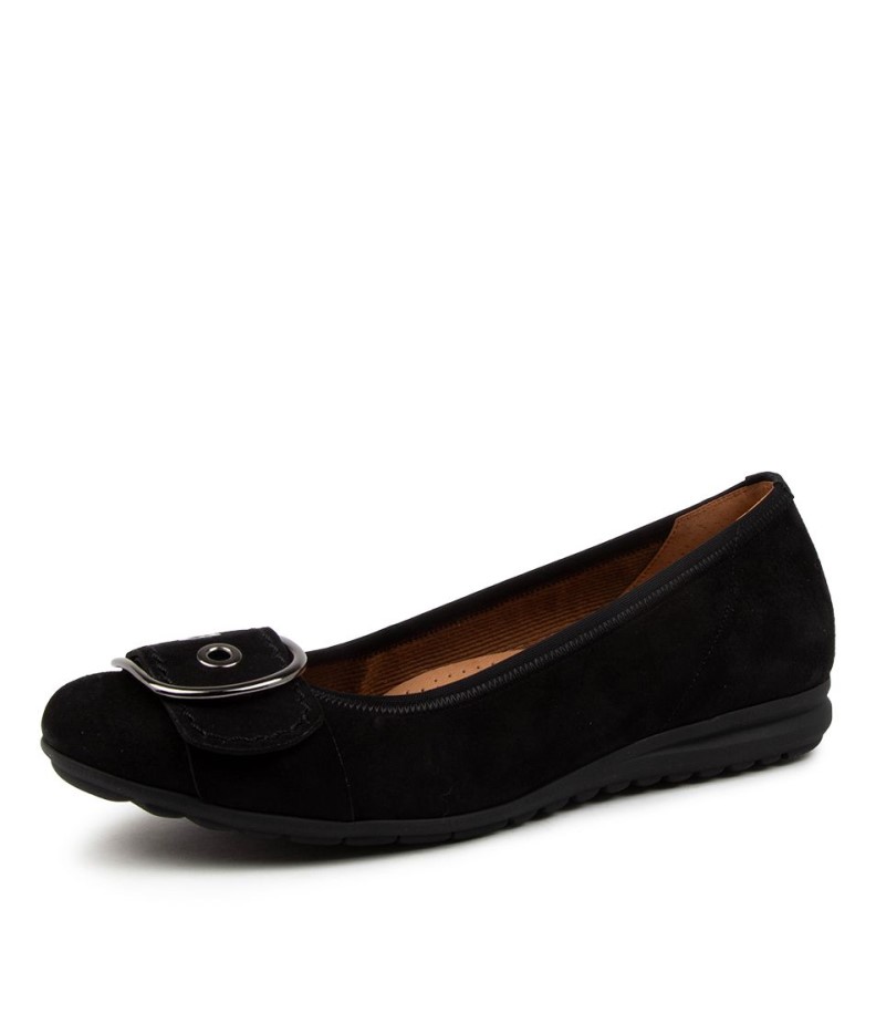 Gabor Emily Schwarz Suede