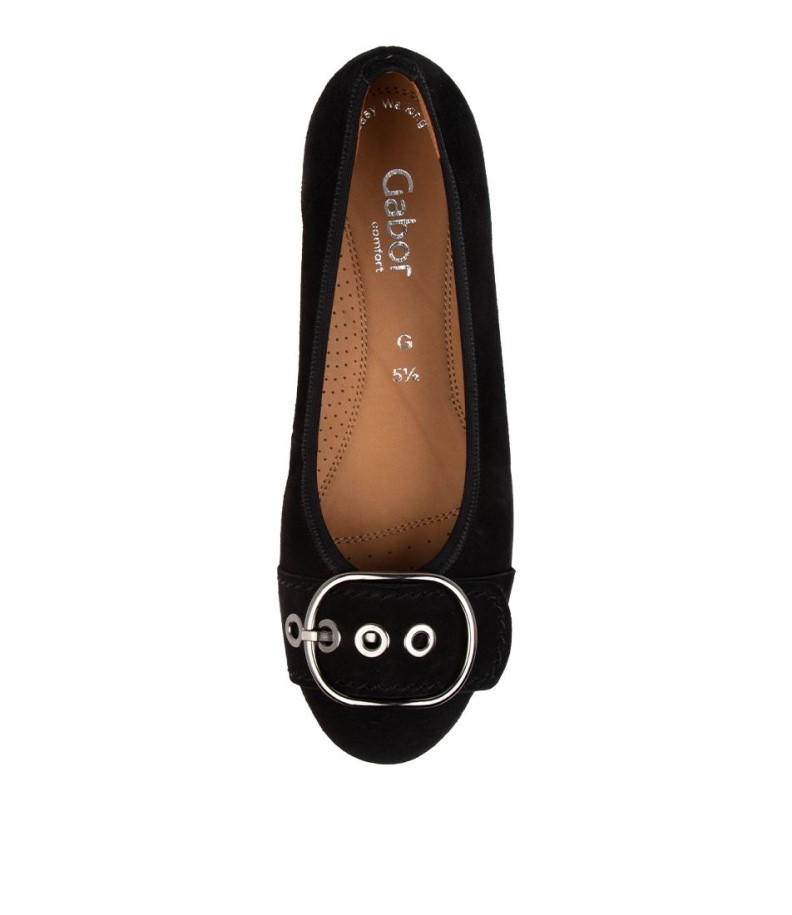 Gabor Emily Schwarz Suede