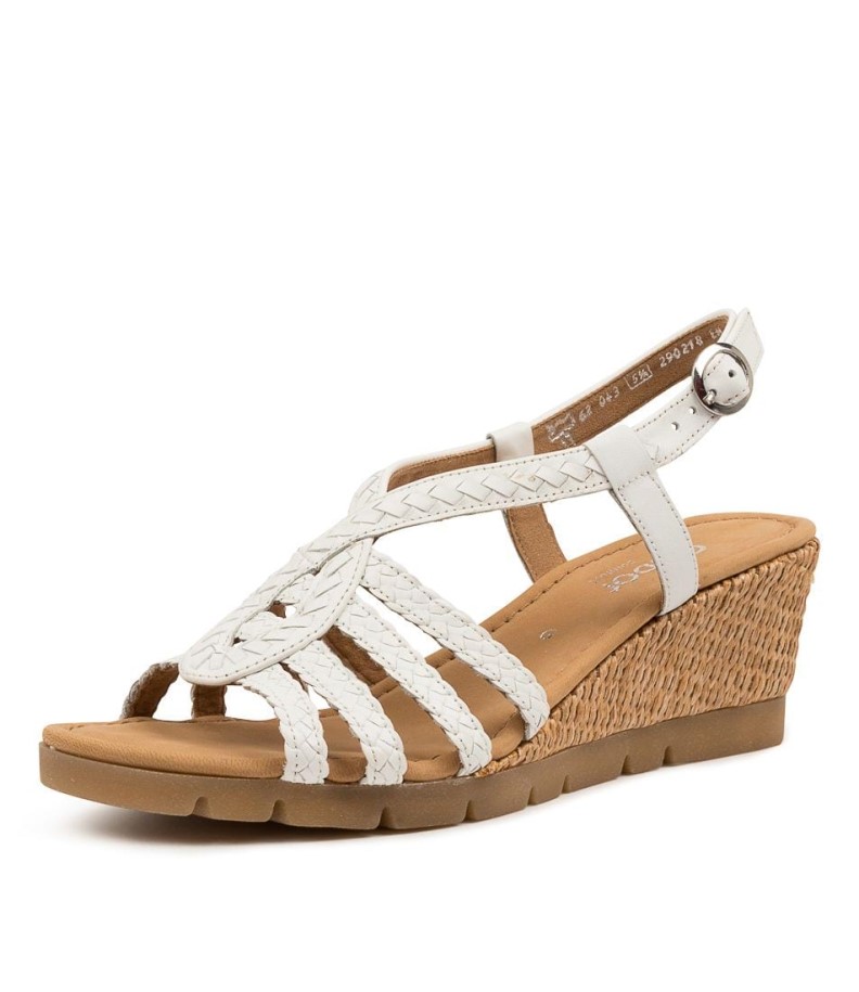 Gabor Farrow Weiss Leather