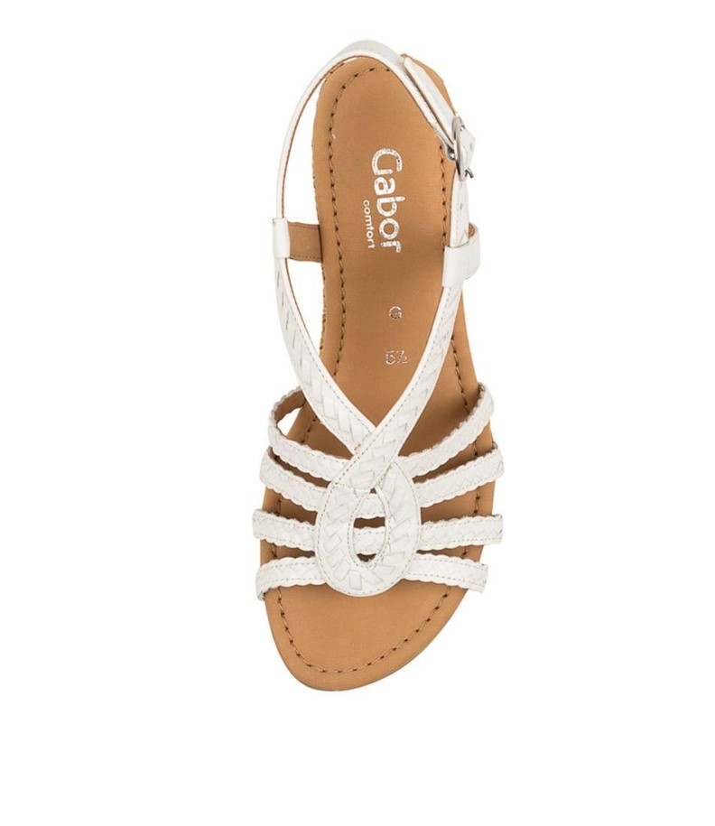 Gabor Farrow Weiss Leather