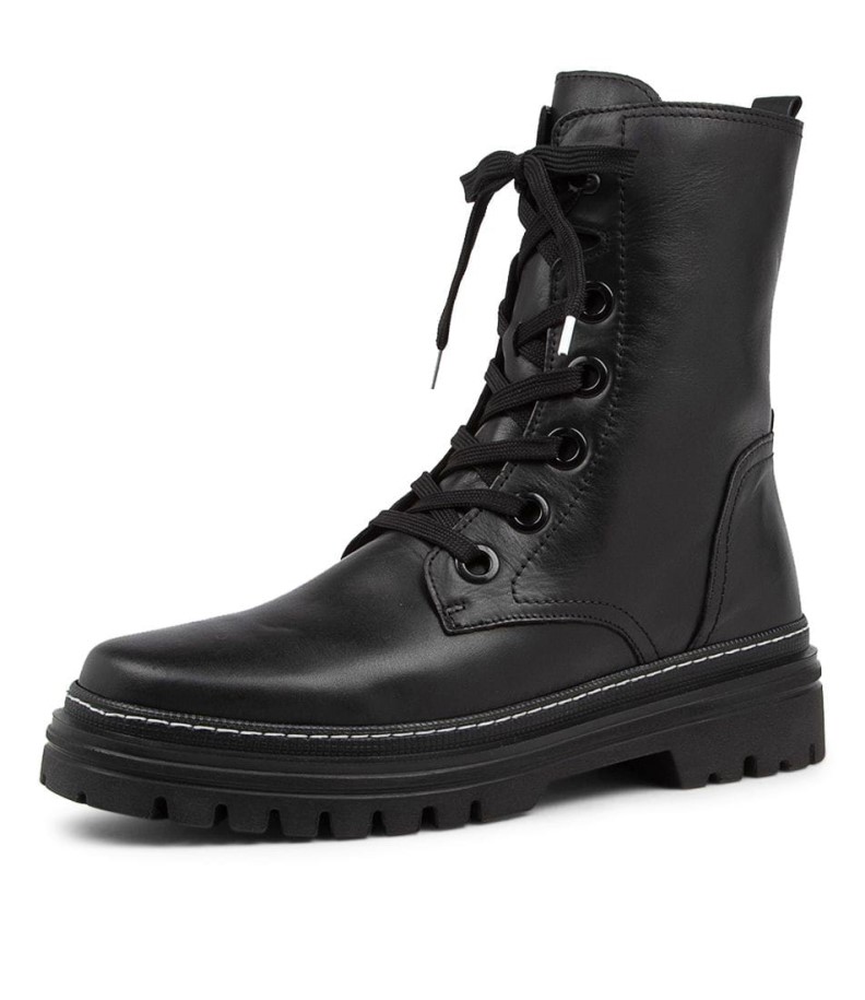 Gabor Hund Schwarz Leather Calf Boots