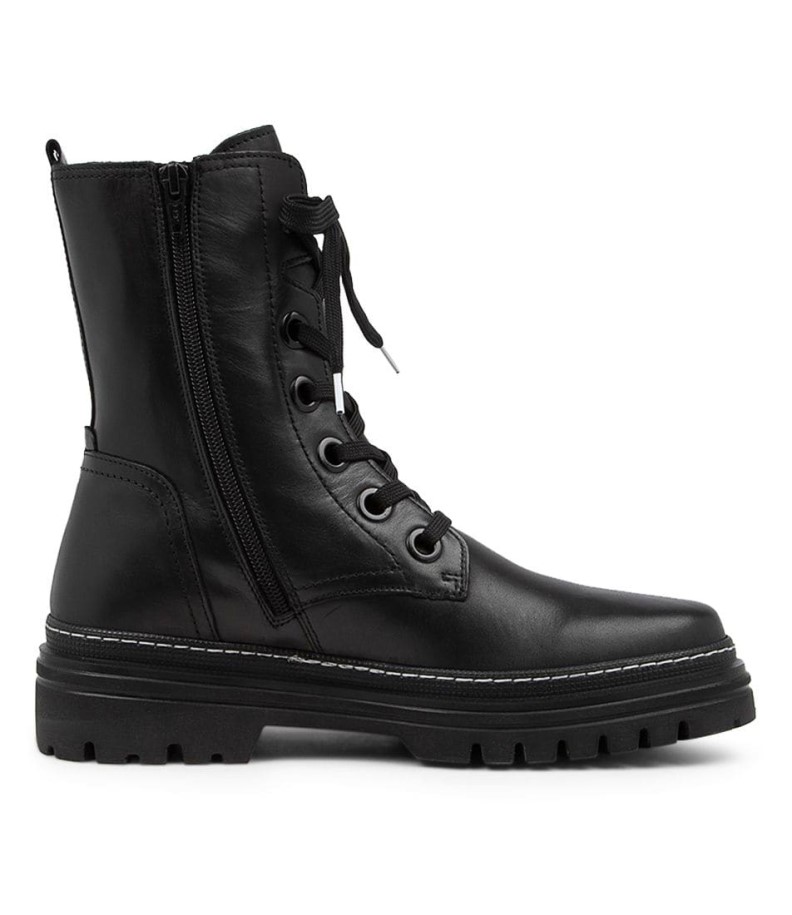 Gabor Hund Schwarz Leather Calf Boots