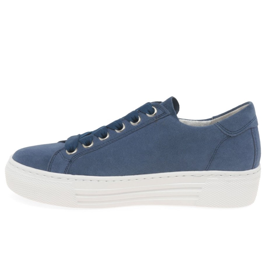 Gabor Jeans Suede Campus Womens Trainers