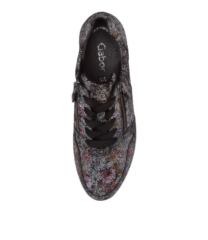 Gabor Madison Schwarz Leather Sneakers