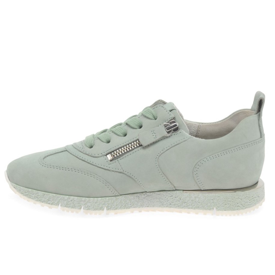 Gabor Mint Suede Wednesday Ladies Trainers