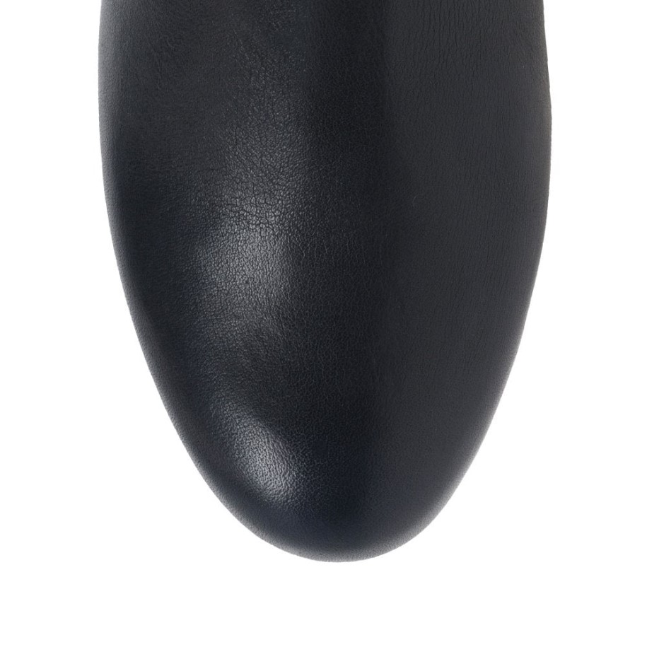 Gabor Rachel Leather Wide Fitting Boots in Midnight