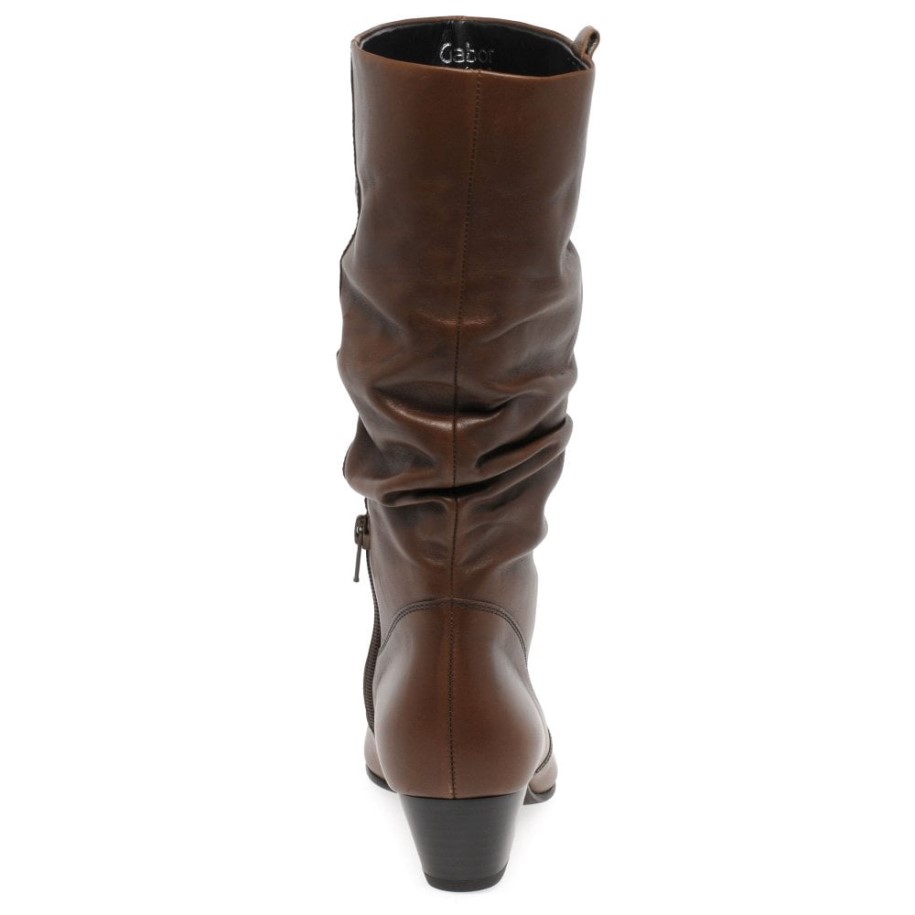 Gabor Sattel Rachel in Leather Wide Fitting Boots