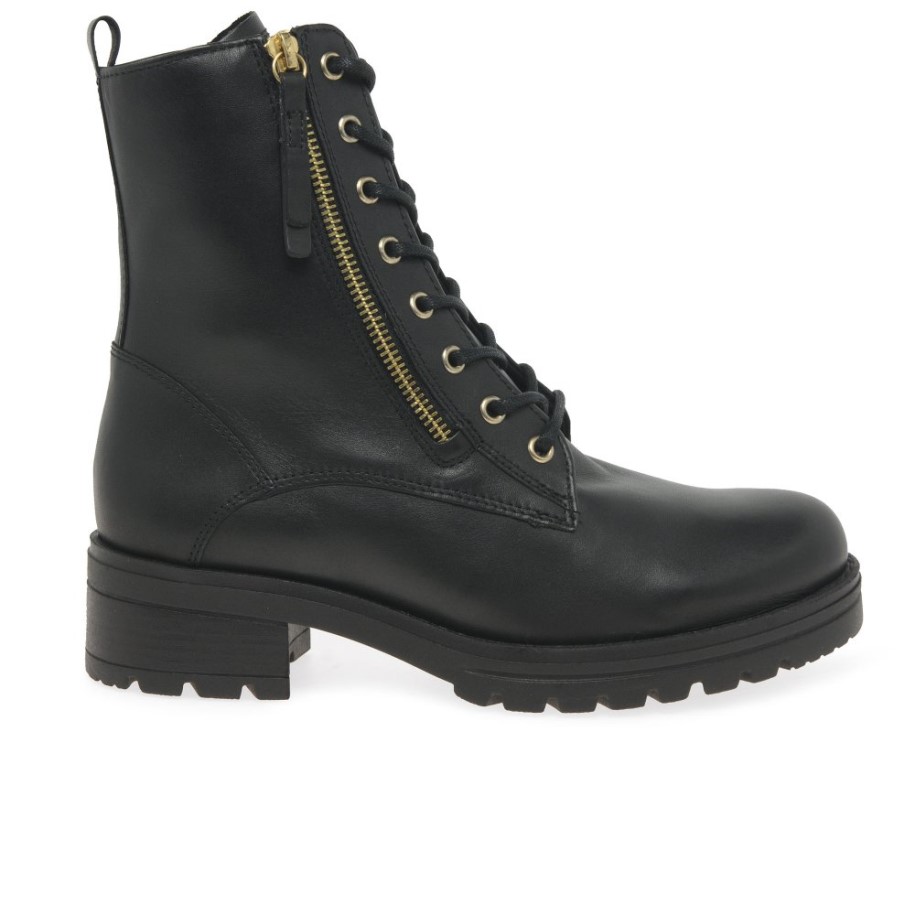 Gabor Serve Ladies Biker Boots Black