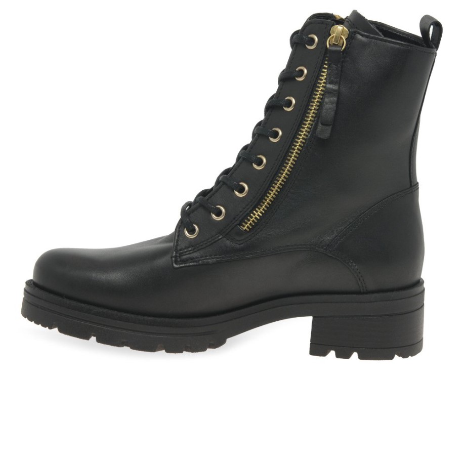 Gabor Serve Ladies Biker Boots Black