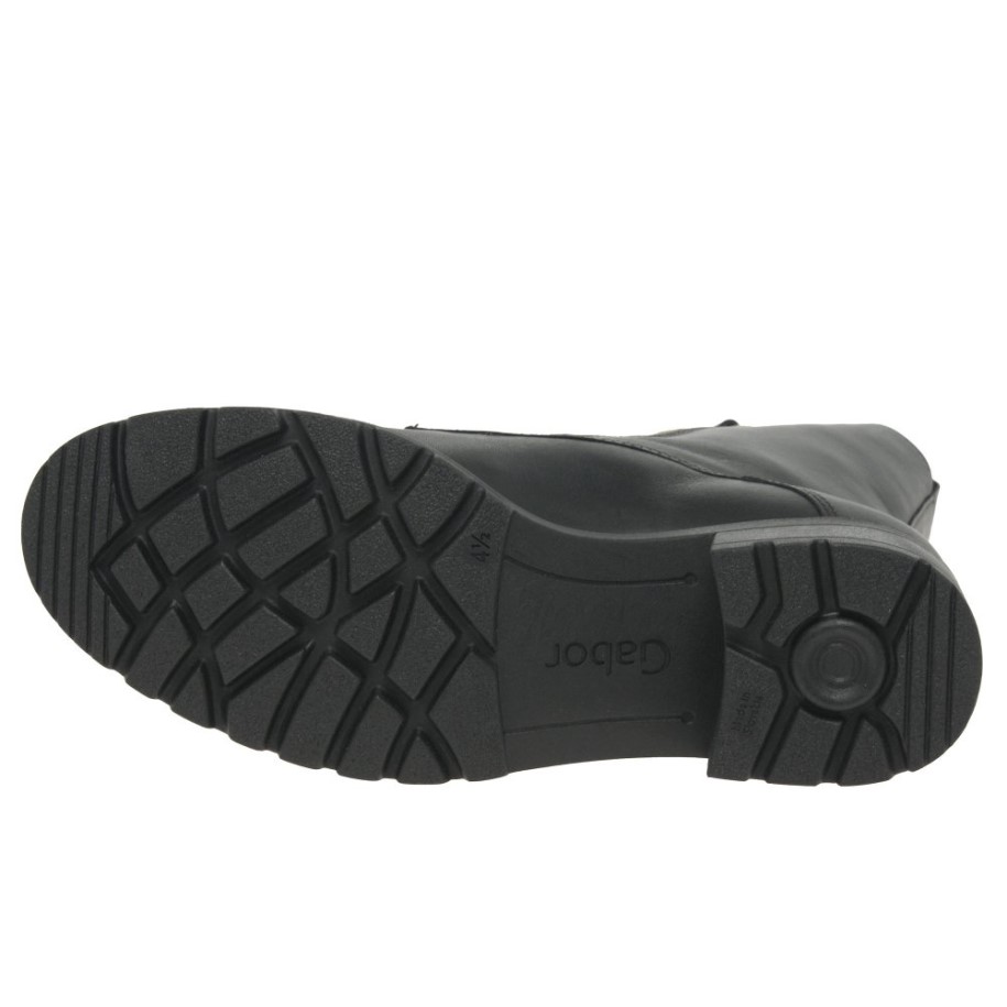 Gabor Serve Ladies Biker Boots Black