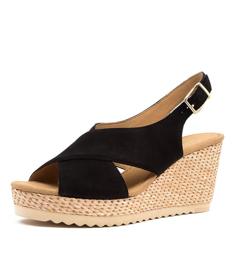 Gabor Silas Schwarz Suede