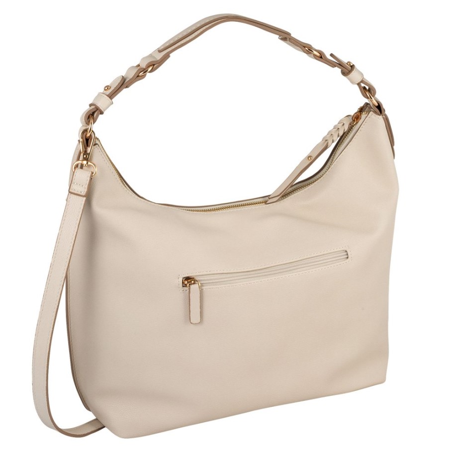 Gabor Sina Womens Hobo Bag Off White