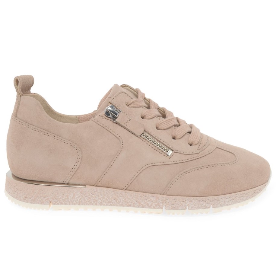 Gabor Wednesday Ladies Trainers Rouge Suede