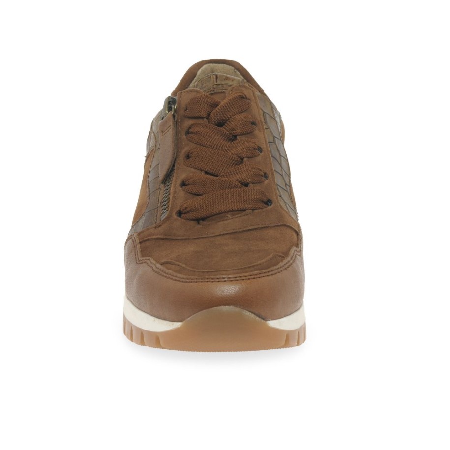 Gabor Willet Ladies Trainers Whiskey/Suede