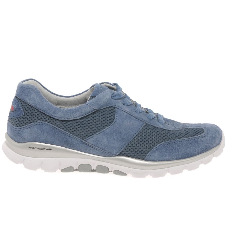 Helen Womens Sports Trainers Nautic Suede/Mesh Gabor