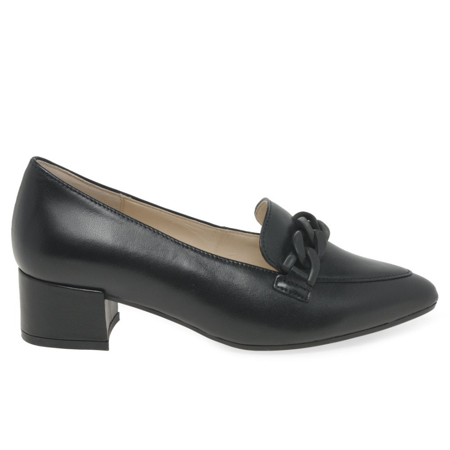 Hoolie Ladies Court Shoes Black Gabor