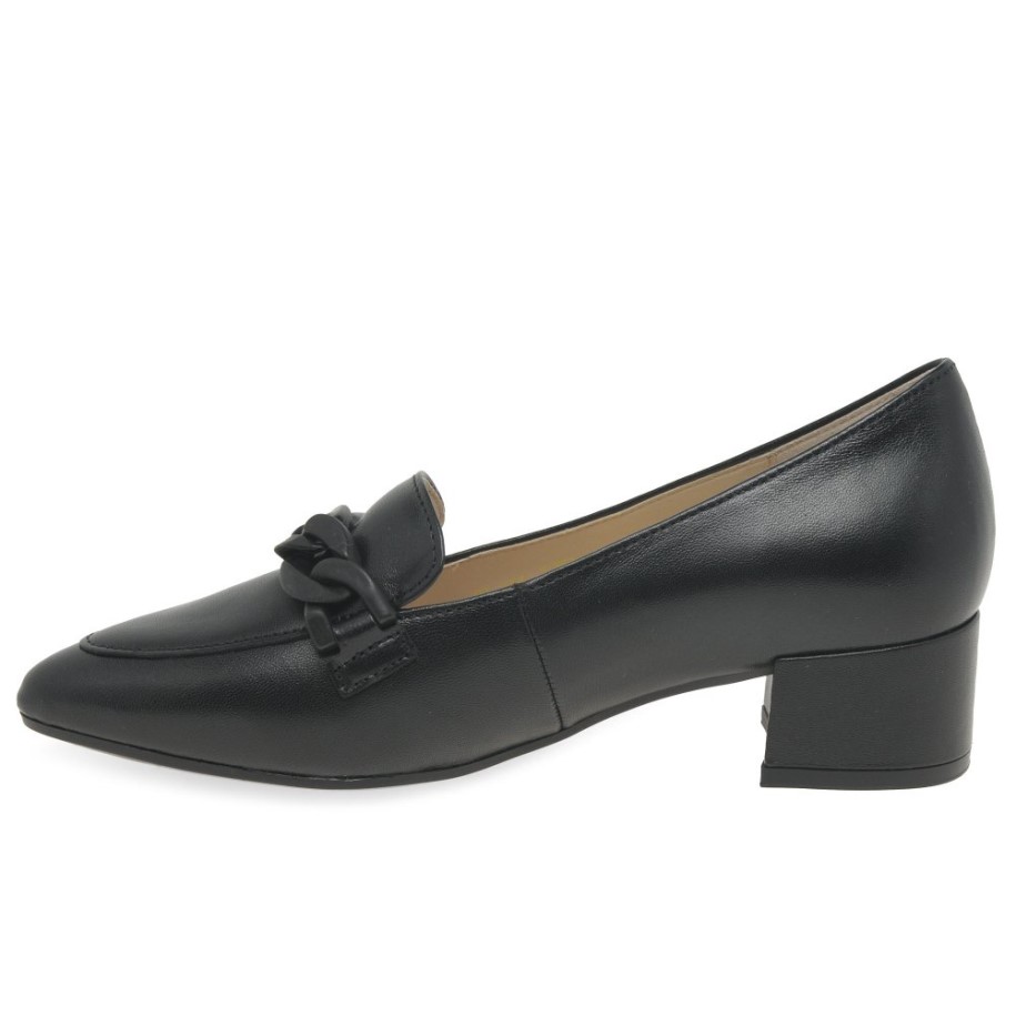 Hoolie Ladies Court Shoes Black Gabor